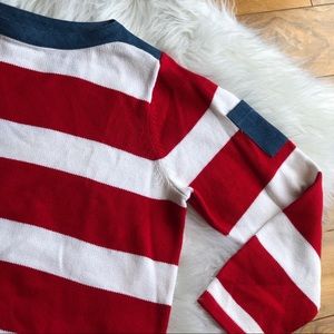 Crazy Horse Liz Clairborne Knit Top Block Stripe